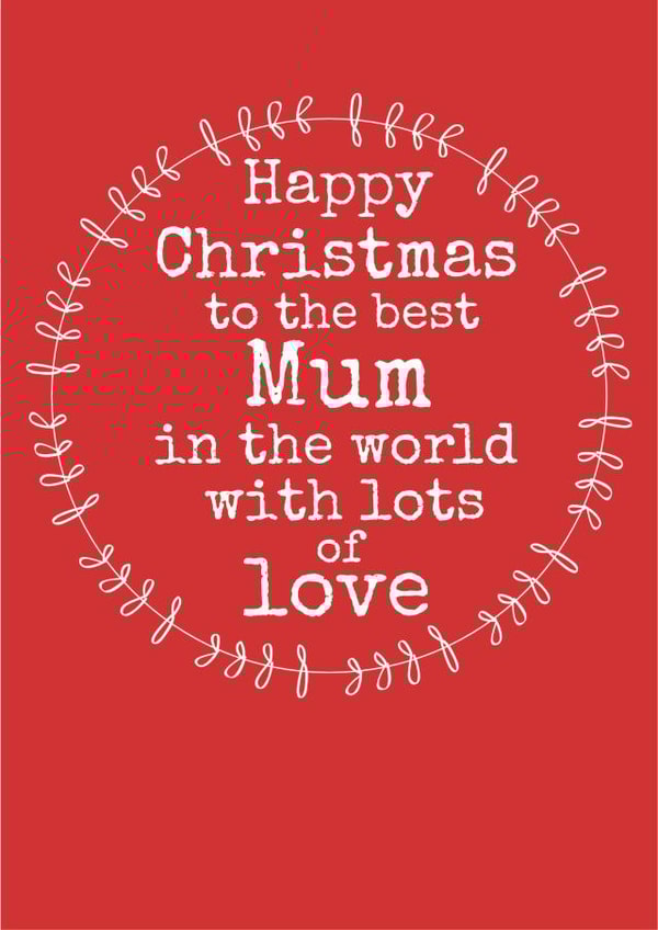 MUM CHRISTMAS Christmas Card 2790 created by Always Sparkle