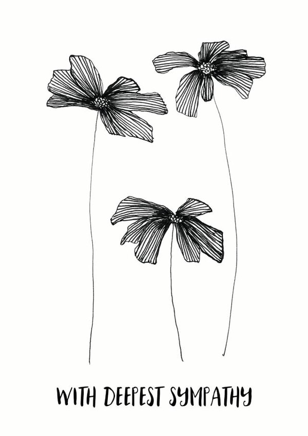 Floral Deepest Sympathy Card created by Celia Hyland