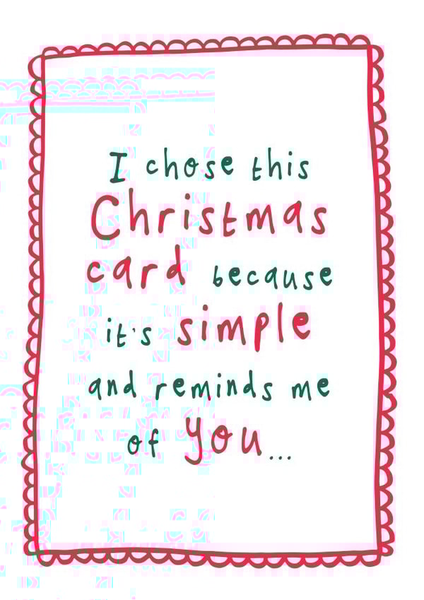 Funny and cheeky Christmas card - Brother, Sister, Partner created by Bow & Bell