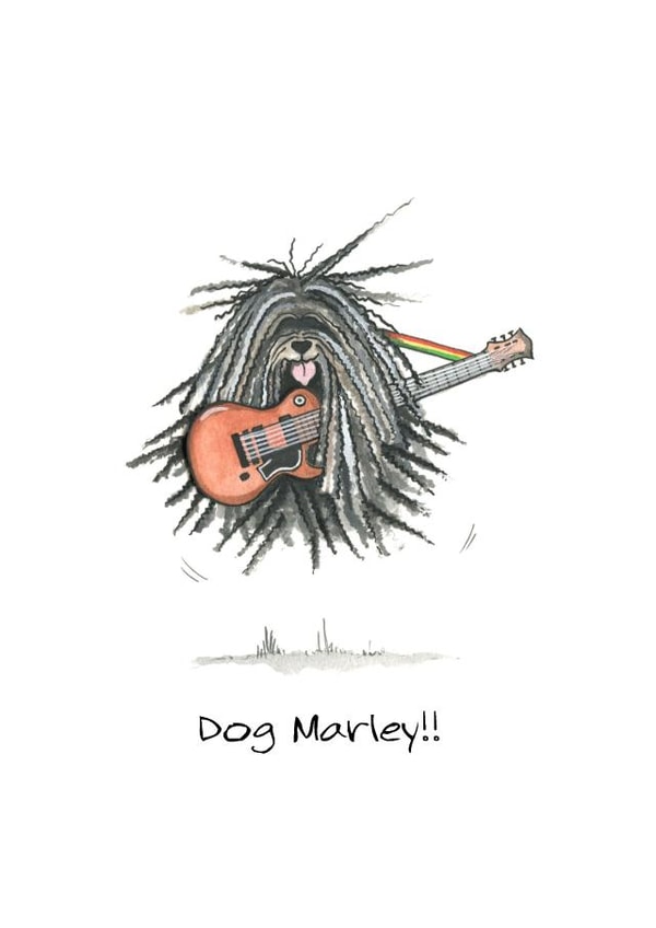 dog marley Humour Card 1294 created by Siobhan Barlow