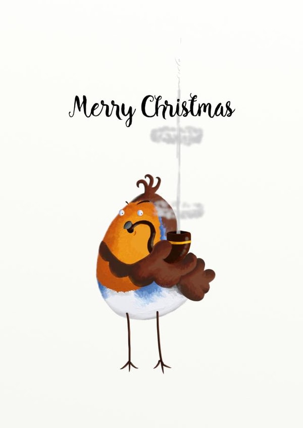 robin christmas Christmas Card 23460 created by Andy Roper