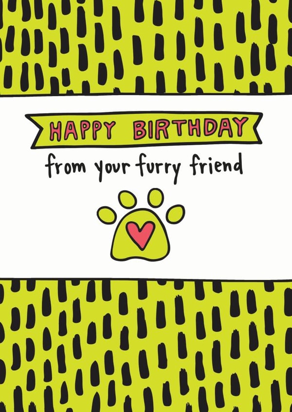 Happy Birthday From Your Pet Card created by Angela Chick