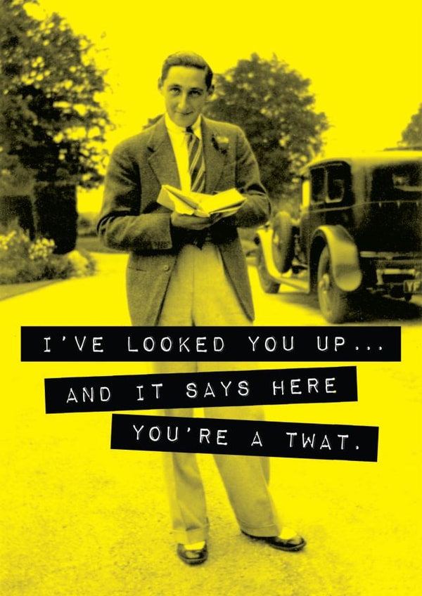 birthday rude Birthday Card 6881 created by Unknown Ink