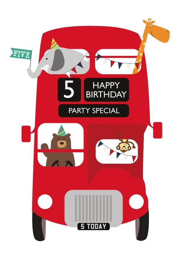 5 5th Birthday Card 3773 created by Wink Design - Michelle Roberts