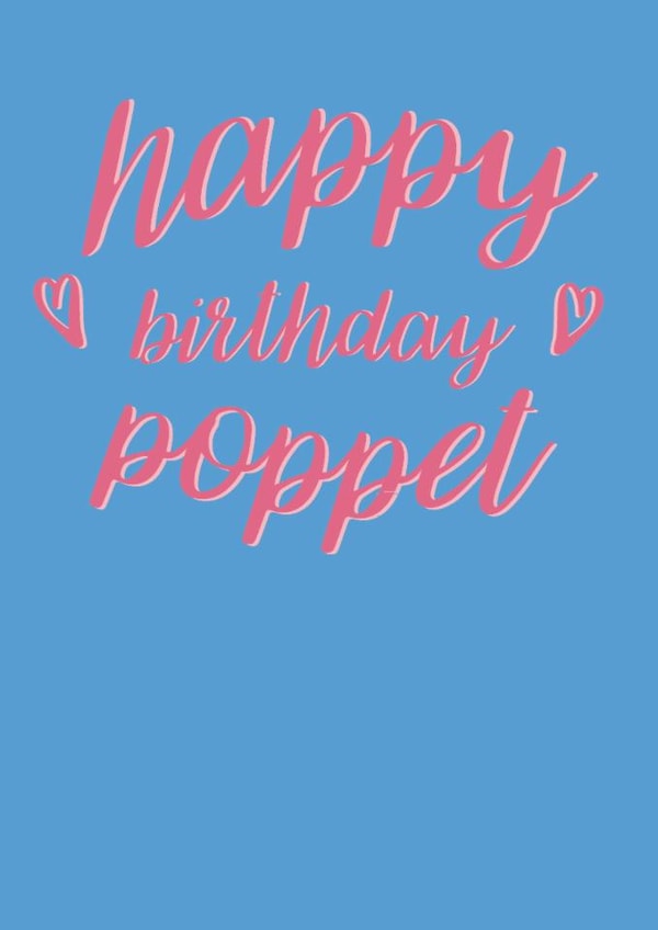 Poppet Blue Birthday Card 7304 created by Amy Ellen Designs