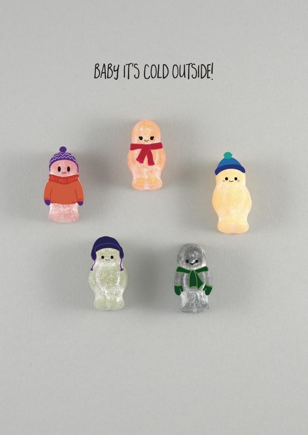 winter funny Christmas Card 5787 created by Yippea