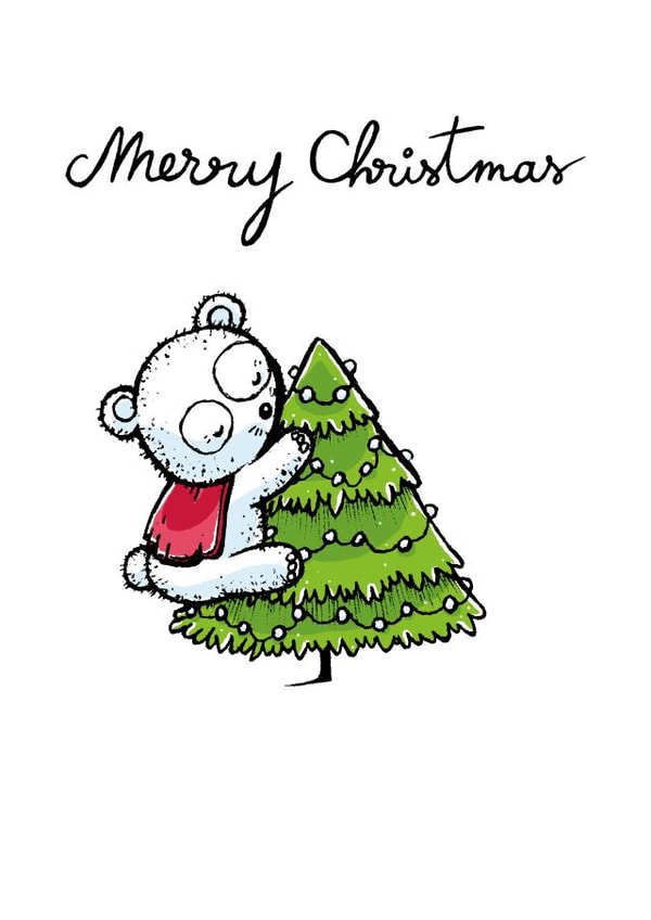 christmas bear Christmas Card 23085 created by Julien Decaudin