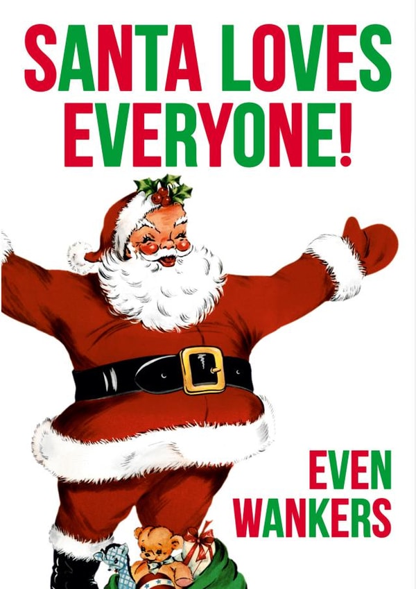 christmas santa Christmas Card 25758 created by Dean Morris Cards