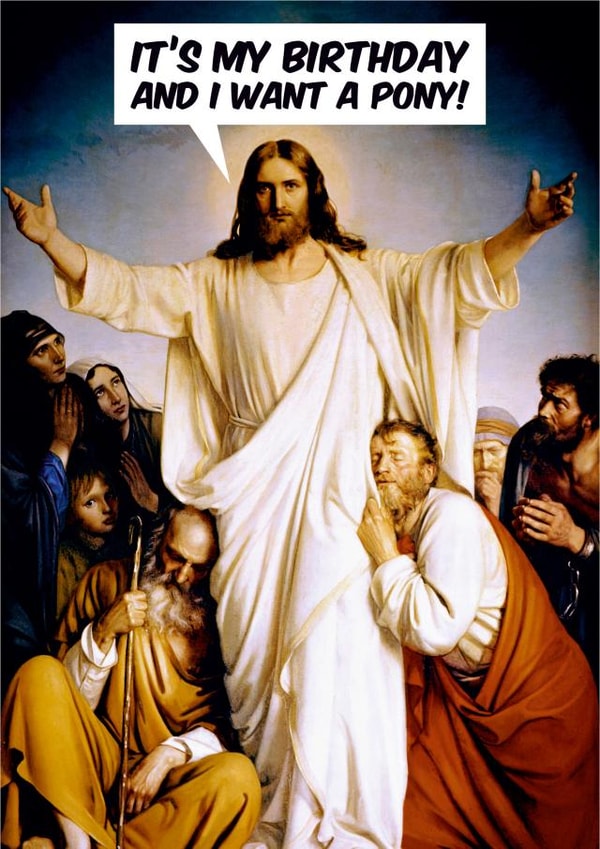 christmas jesus Christmas Card 2969 created by Dean Morris Cards