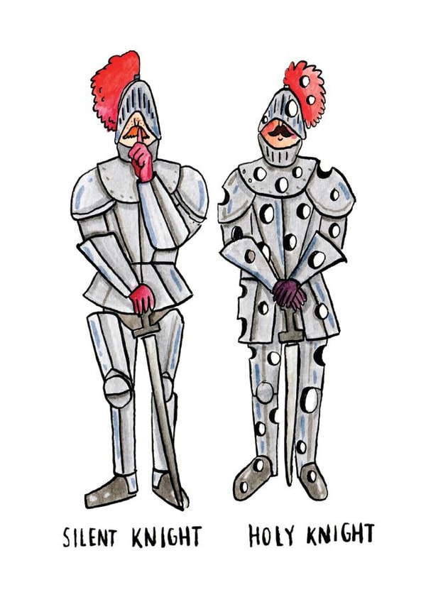 silent knight Christmas Card 27858 created by Jelly Armchair