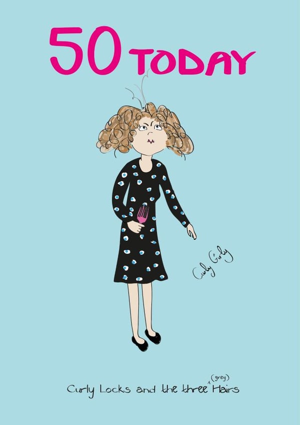 50 birthday Birthday Card 29237 created by Curly Girly