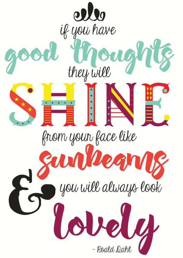 roald dahl Just because Card 29430 created by Bronwyn Slater