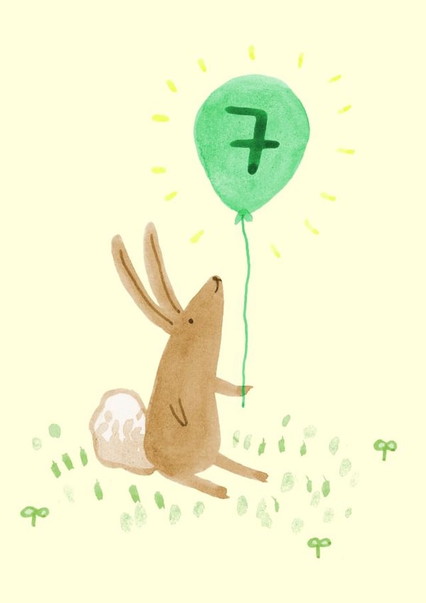 7 birthday Birthday Card 1128 created by Sophie Corrigan