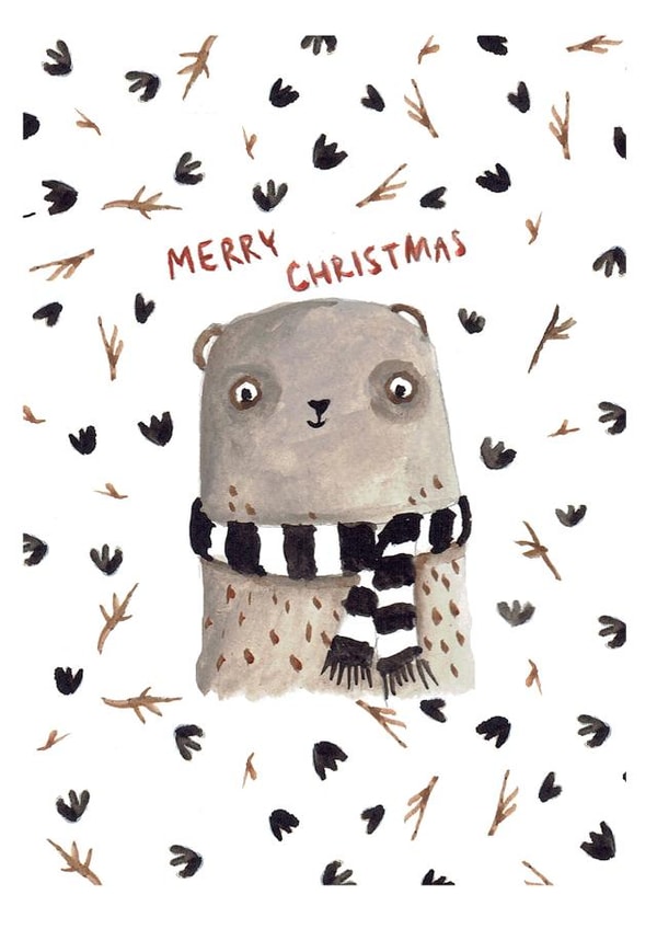 christmas animal Christmas Card 22907 created by Agata Madejska