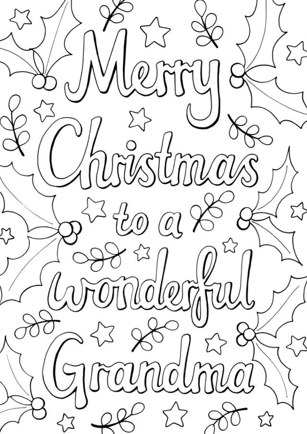 merry grandma Christmas Card 6166 created by Hazel Fisher Creations