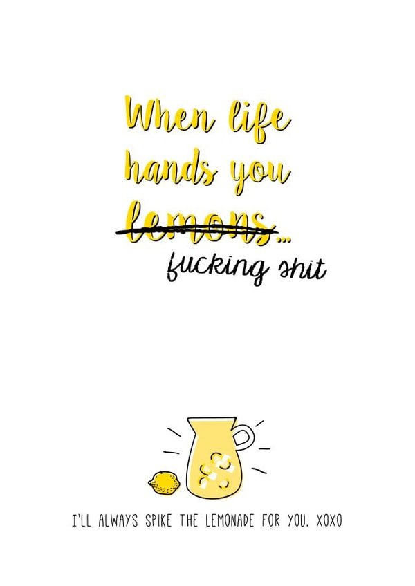 when life Sympathy Card 4571 created by Prairie Chick Prints