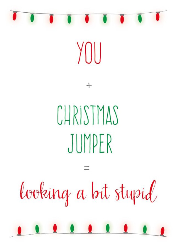 christmas jumper Christmas Card 26858 created by Caryl Halstead