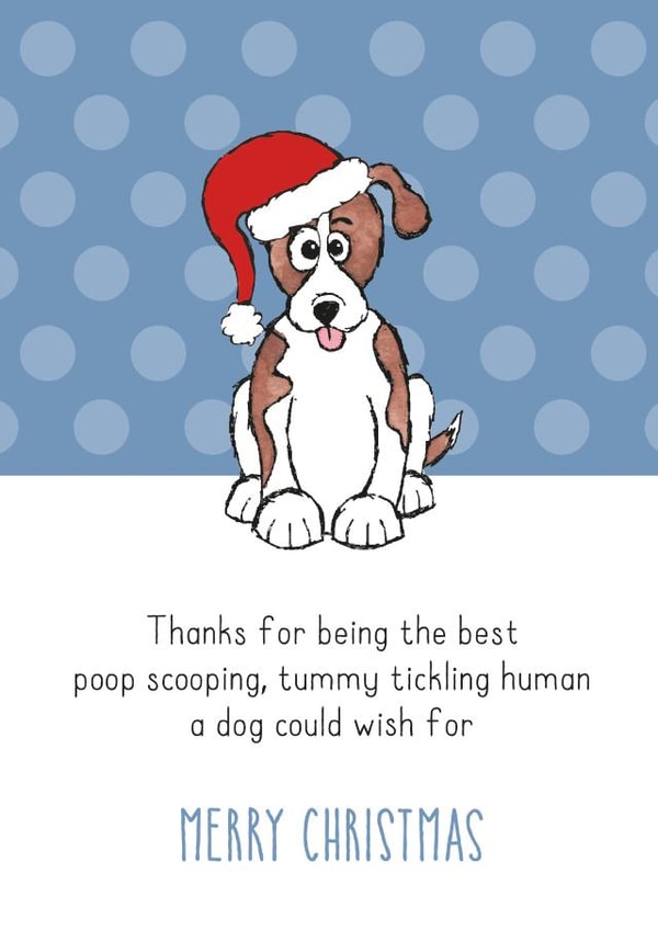 from the dog dog Christmas Card 7489 created by HC Illustrations