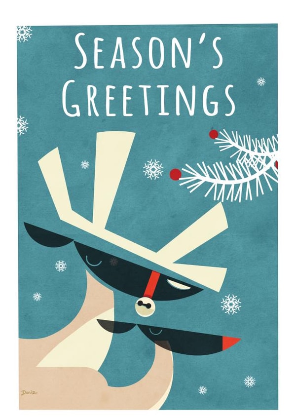 reindeer Male Christmas Card 23734 created by Daviz