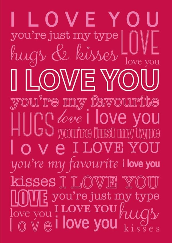 Love Valentine Valentines Day Card 27151 created by Lara Burrows