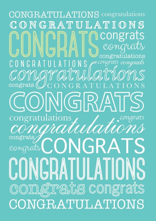 Congratulations Well done Congratulations Card 27152 created by Lara Burrows