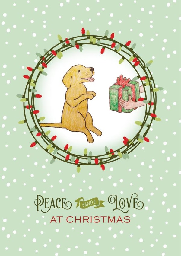 peace love Christmas Card 29592 created by Joshua Billington