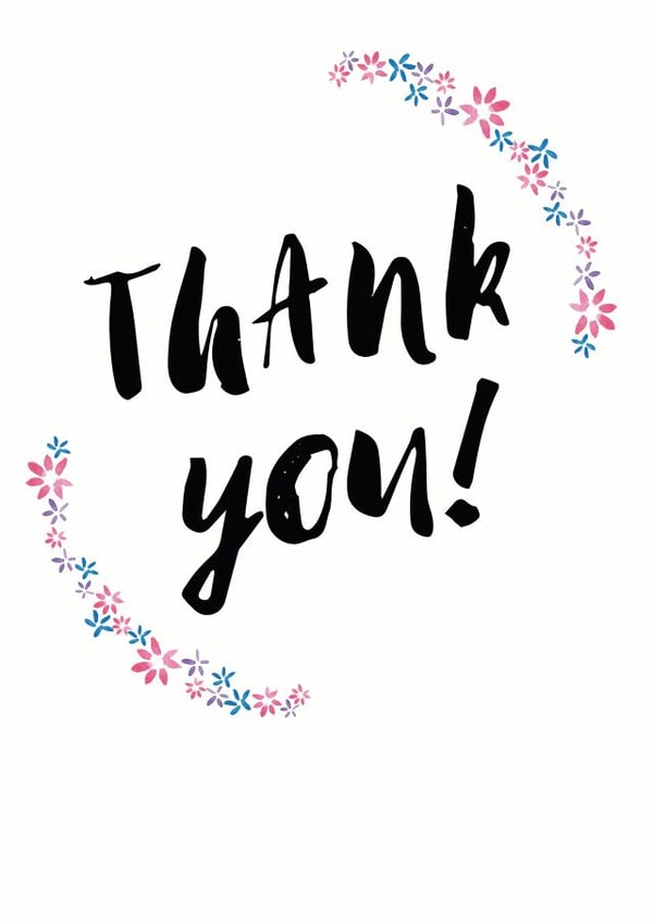 thank you Thank You Card 6141 created by Rachel Storey Illustration