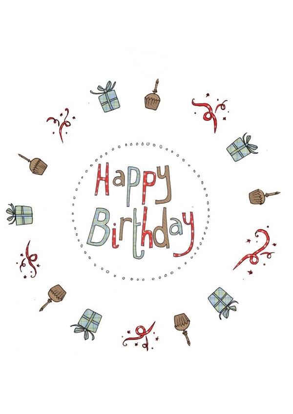 happy birthday Birthday Card 25109 created by Ryland Studios