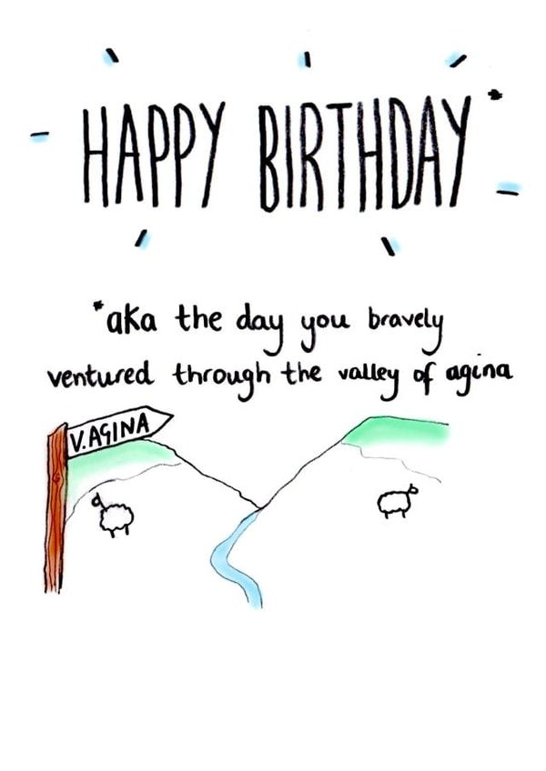 vagina birth Birthday Card 28874 created by Everdoodle