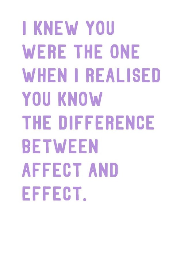 Grammar Nerd, Funny Love Card For Significant Other created by SixElevenCreations