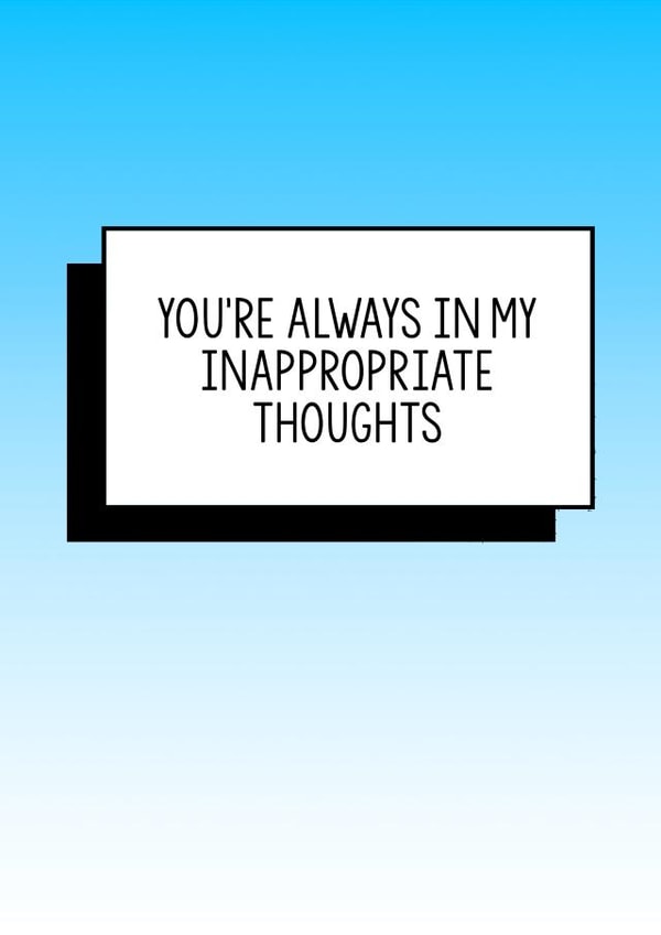 Funny Valentines Card | You're Always In My Inappropriate Thoughts created by Bettie Confetti
