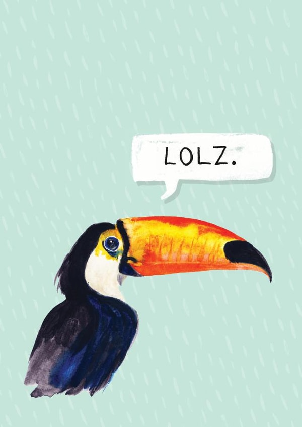 birthday funny Card 29857 created by Little Birds Talk + Paper Hawk