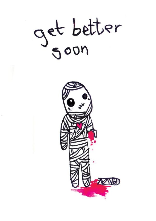 get better Get Well Card 7453 created by Memento Mori