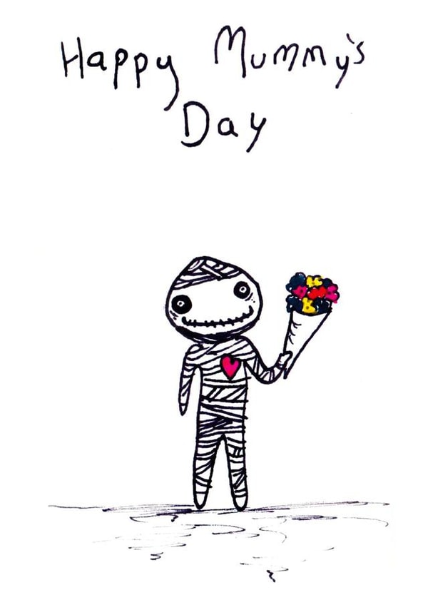 happy mummys Mothers Day Card 7454 created by Memento Mori