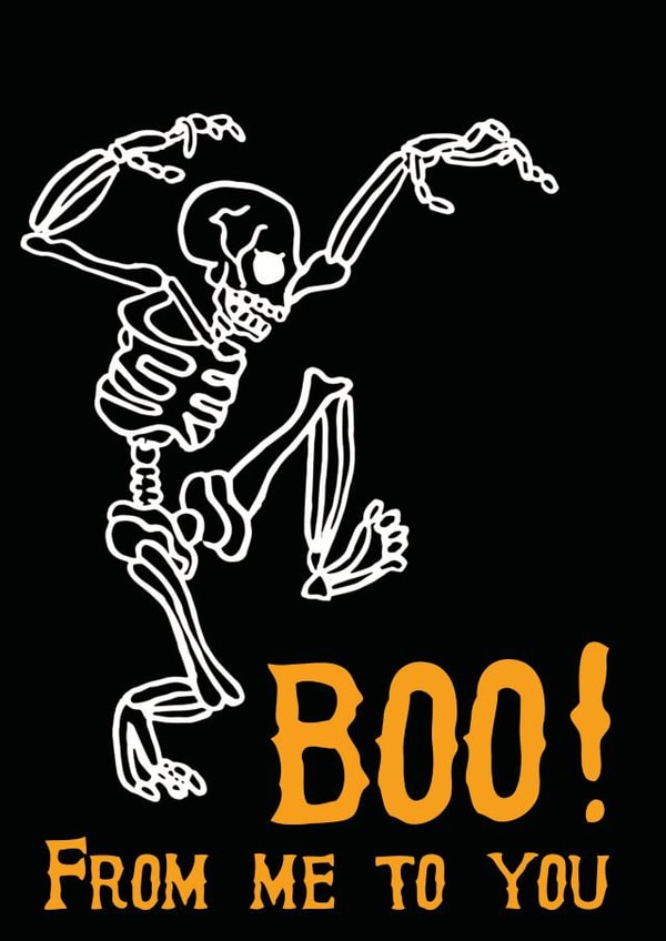 halloween skeleton Card 29889 created by Herbert and Wilks