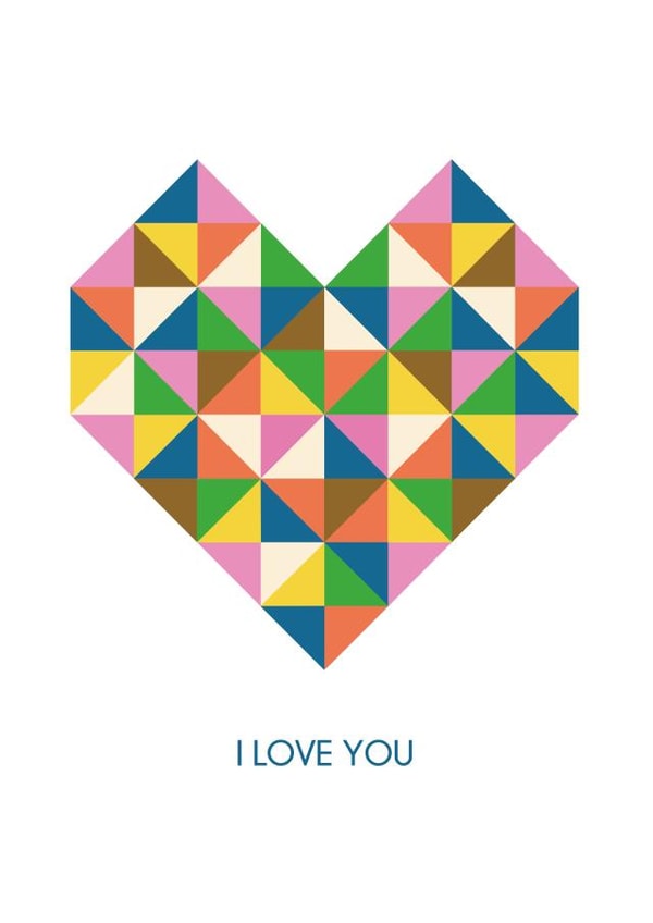 i love Valentines Day Card 26640 created by Ink & Ocean