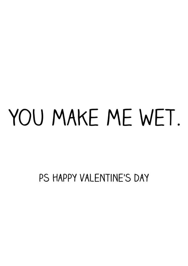 valentine's wet Valentines Day Card 27254 created by Offhand Cards