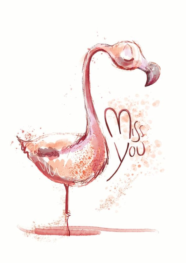 miss you Thinking of you Card 1779 created by Deborah Partington