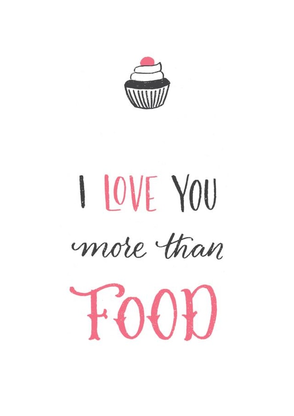 love food Valentines Day Card 29307 created by Ariane Vieira