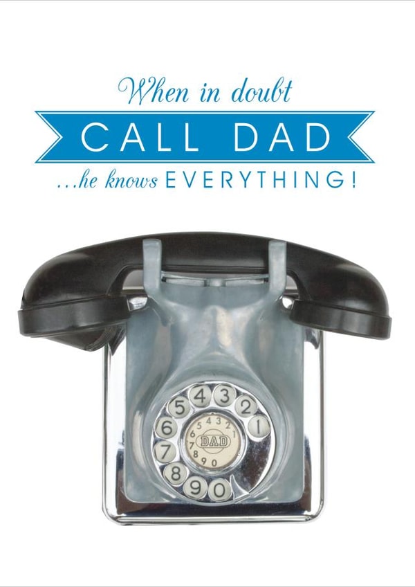 dad phone Father's Day Card 2548 created by Claire Giles