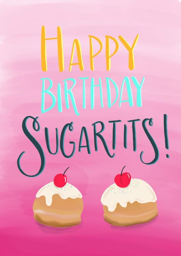 birthday sugartits Birthday Card 4246 created by Claire Lefevre