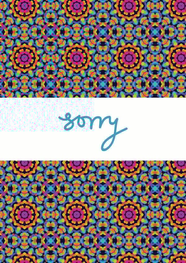 sorry apologise Sorry Card 30034 created by Ella Royer