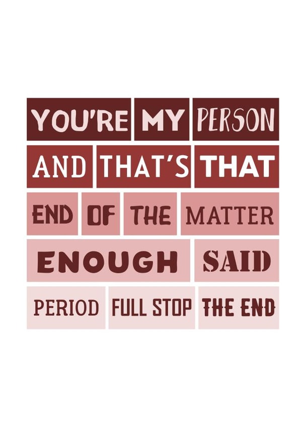 Romantic Love Card For Boyfriend, Girlfriend, Husband, Wife, Partner created by SixElevenCreations