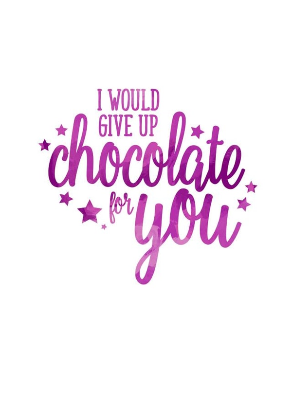 chocolate Female Love & Friendship Card 26445 created by Ruby Wren Designs