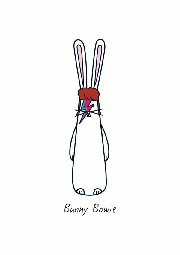 Bunny Bowie created by Hoppy Bunnies