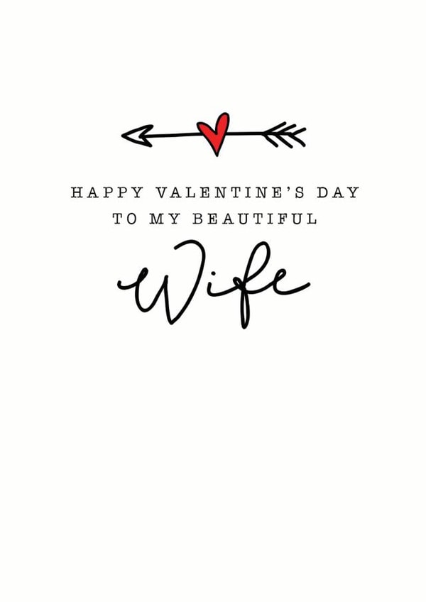 valentines wife Valentines Day Card 29805 created by Emma Maddocks