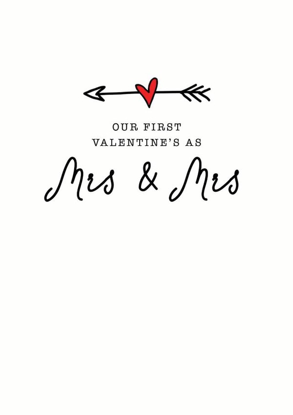 lesbian lgbt Valentines Day Card 7680 created by Emma Maddocks