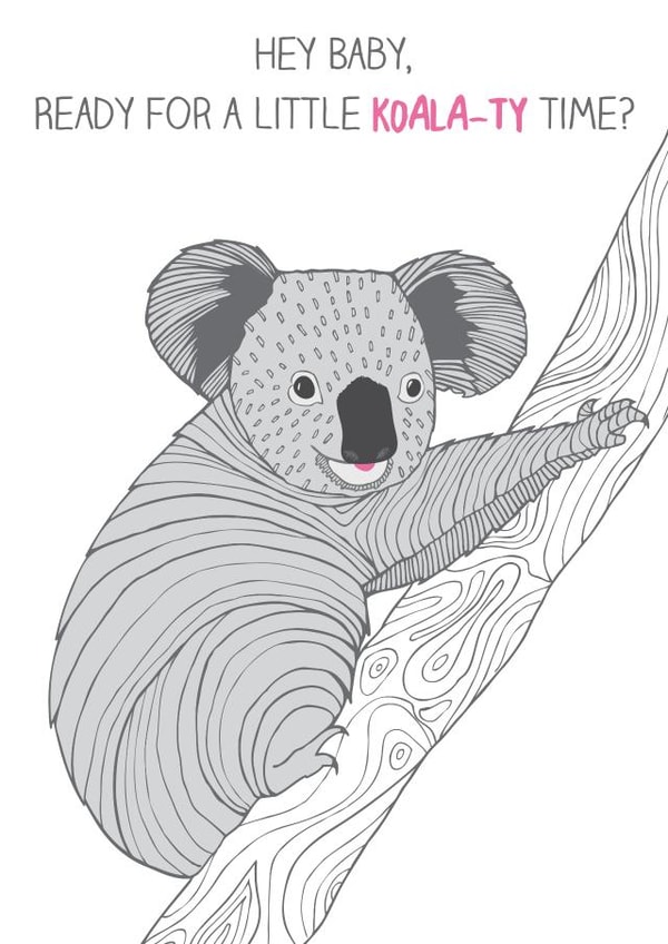 koala valentine Valentines Day Card 28449 created by The Card Compony