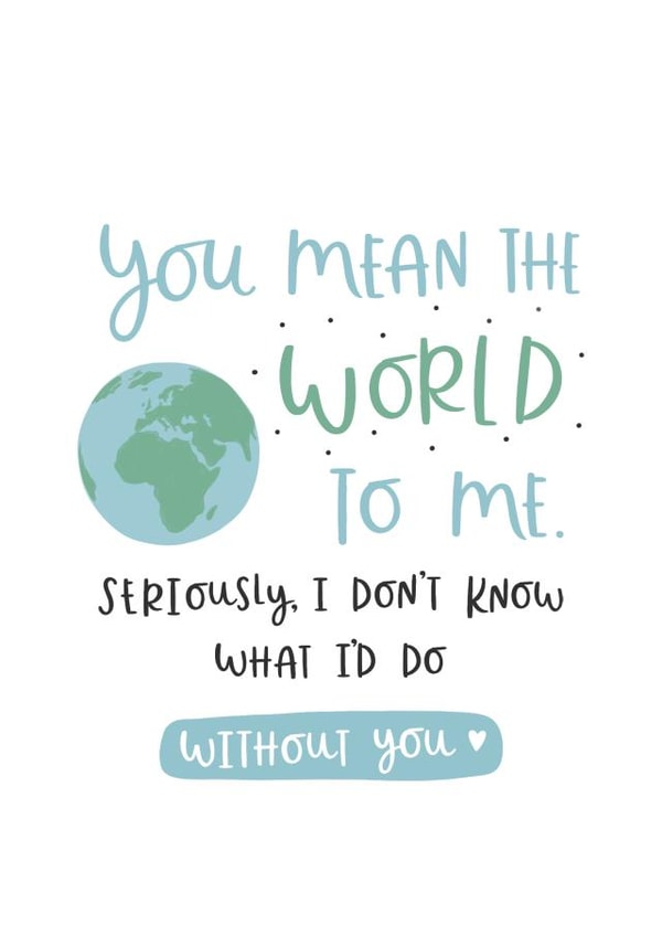 You've got [my] whole world in [your] hands created by Abbie Imagine