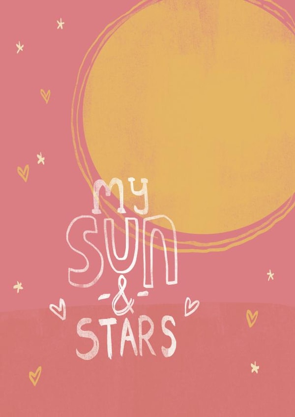 GOT Sun Valentines Day Card 4439 created by Sian Moore Illustration